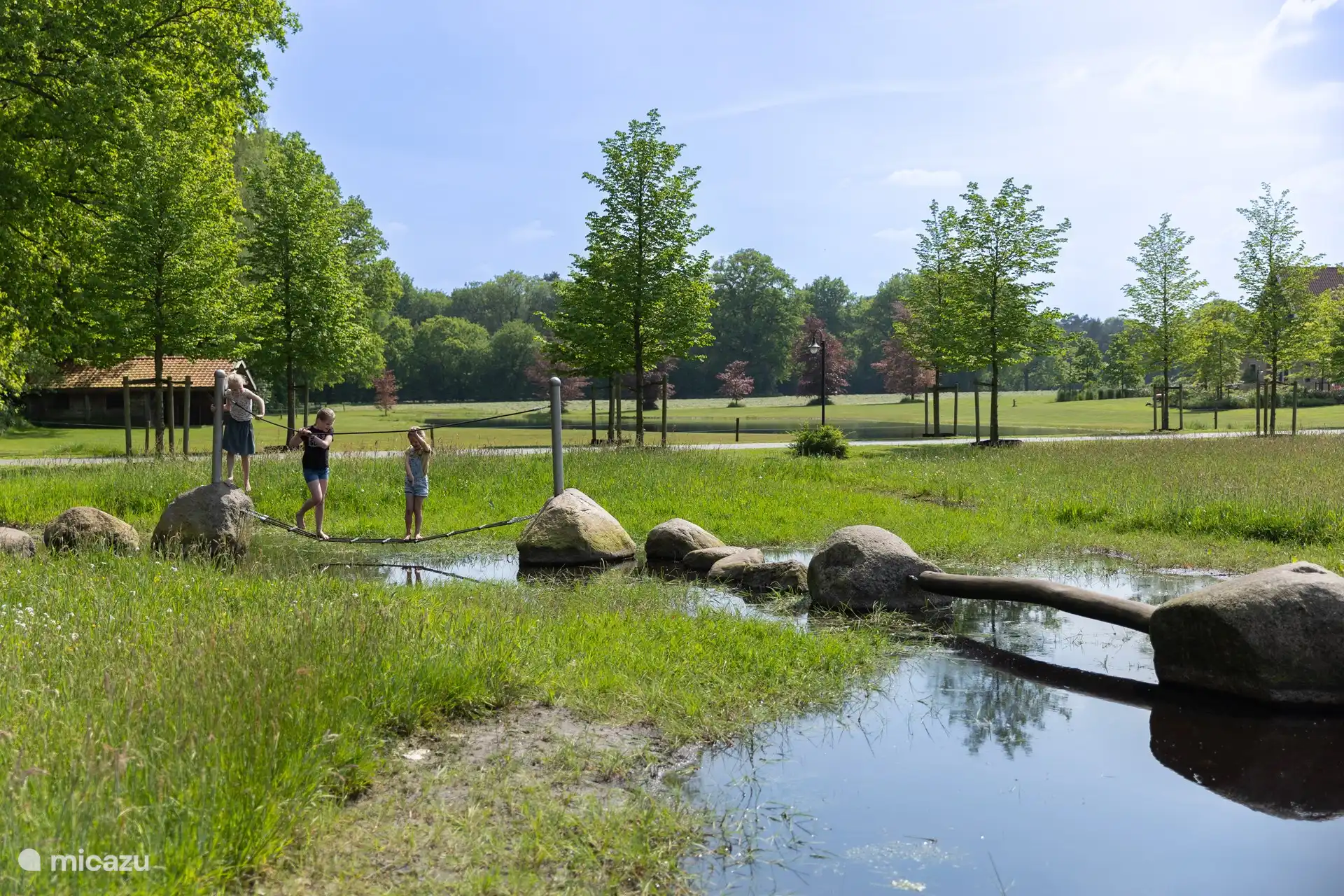 Trittsteine über den Bach