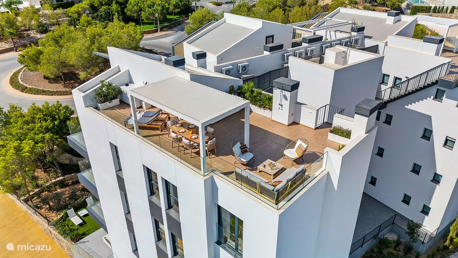 Schöne Dachterrasse