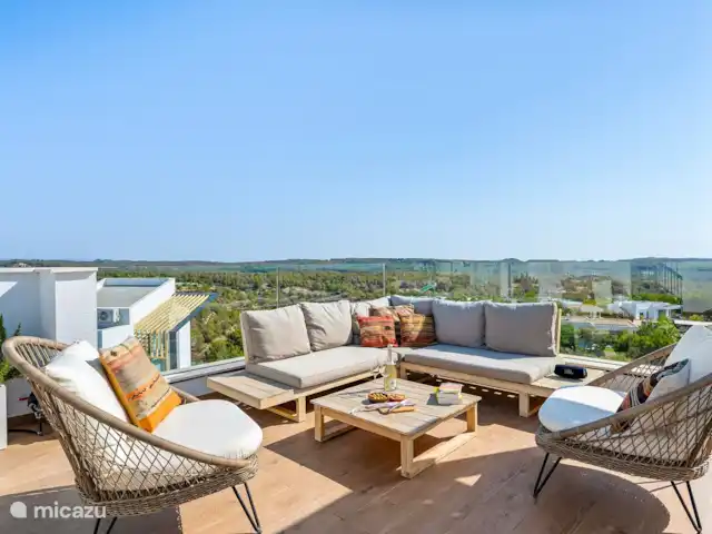 Mandarino penthouse las colinas golf en España, Costa Blanca, Orihuela Costa - apartamento Sala de estar en la terraza de la azotea