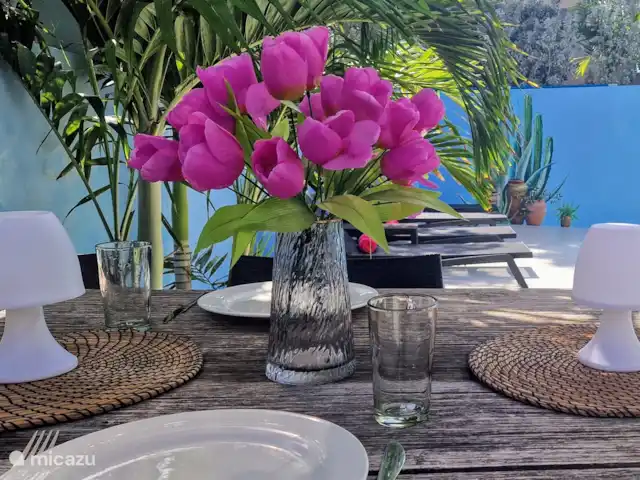 East Hill 23, con piscina privada en Curazao, Curazao Centro, Bottelier - casa vacacional Mesa de comedor