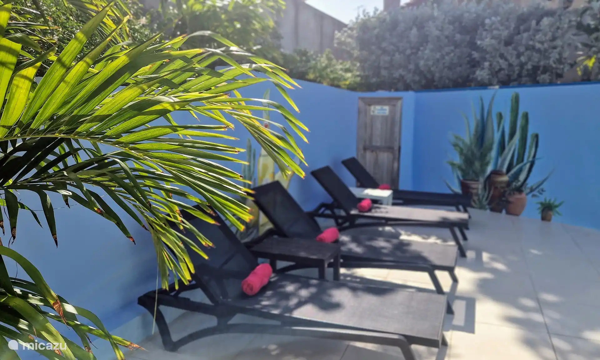 Sonnenliegen am Pool