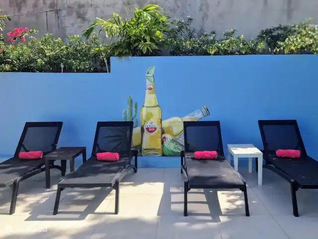 East Hill 23, con piscina privada en Curazao, Curazao Centro, Bottelier - casa vacacional Tumbonas