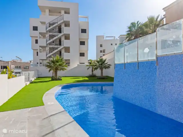 Location de Vacances Espagne, Costa Blanca, Orihuela Costa, appartement - Appartement moderne 4p + terrasse sur le toit Piscine