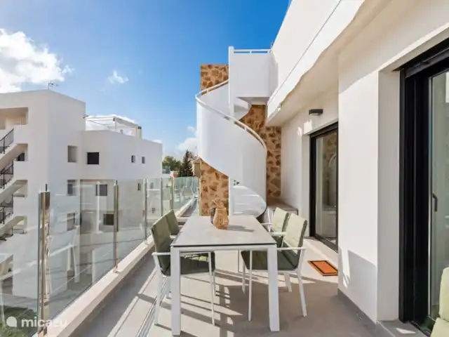 Location de Vacances Espagne, Costa Blanca, Orihuela Costa, appartement - Appartement moderne 4p + terrasse sur le toit Terrasse