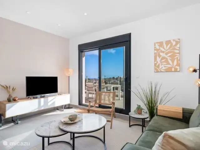 Location de Vacances Espagne, Costa Blanca, Orihuela Costa, appartement - Appartement moderne 4p + terrasse sur le toit Salon