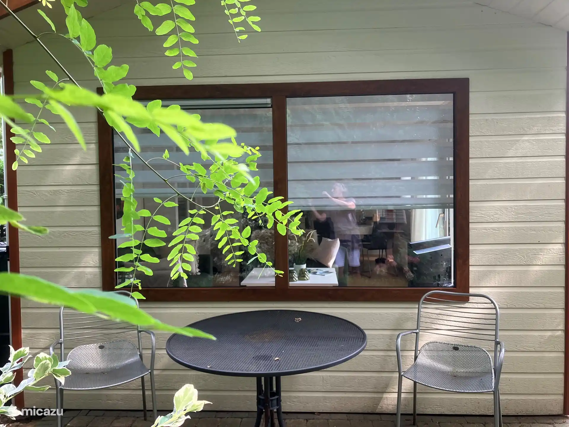 Even when it's hot, you can sit here in the shade