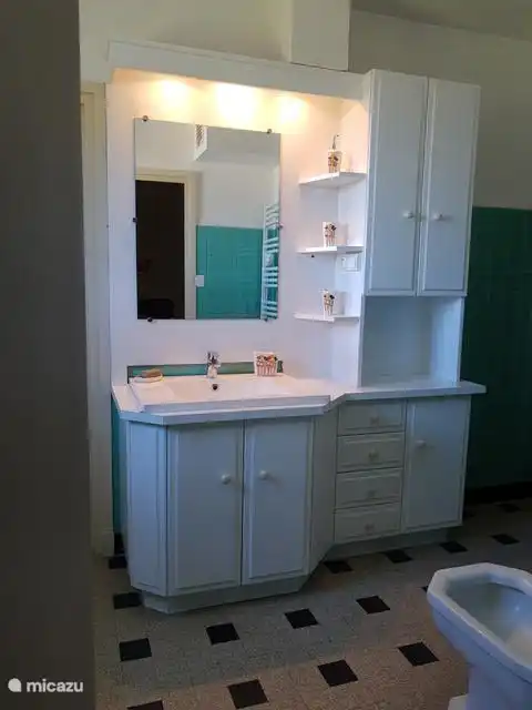 Bathroom 2 With sink and bidet.