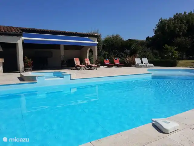 Pool house with private pool