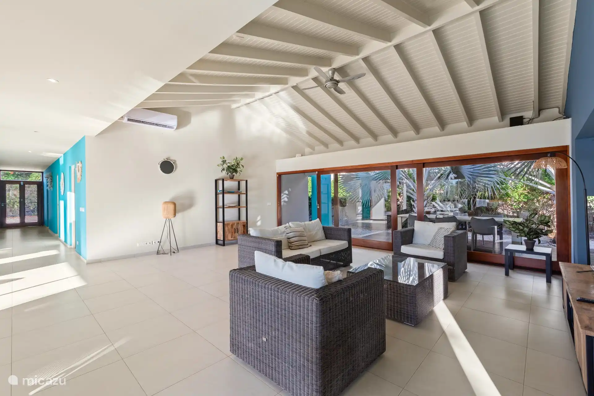 Living room with the back porch