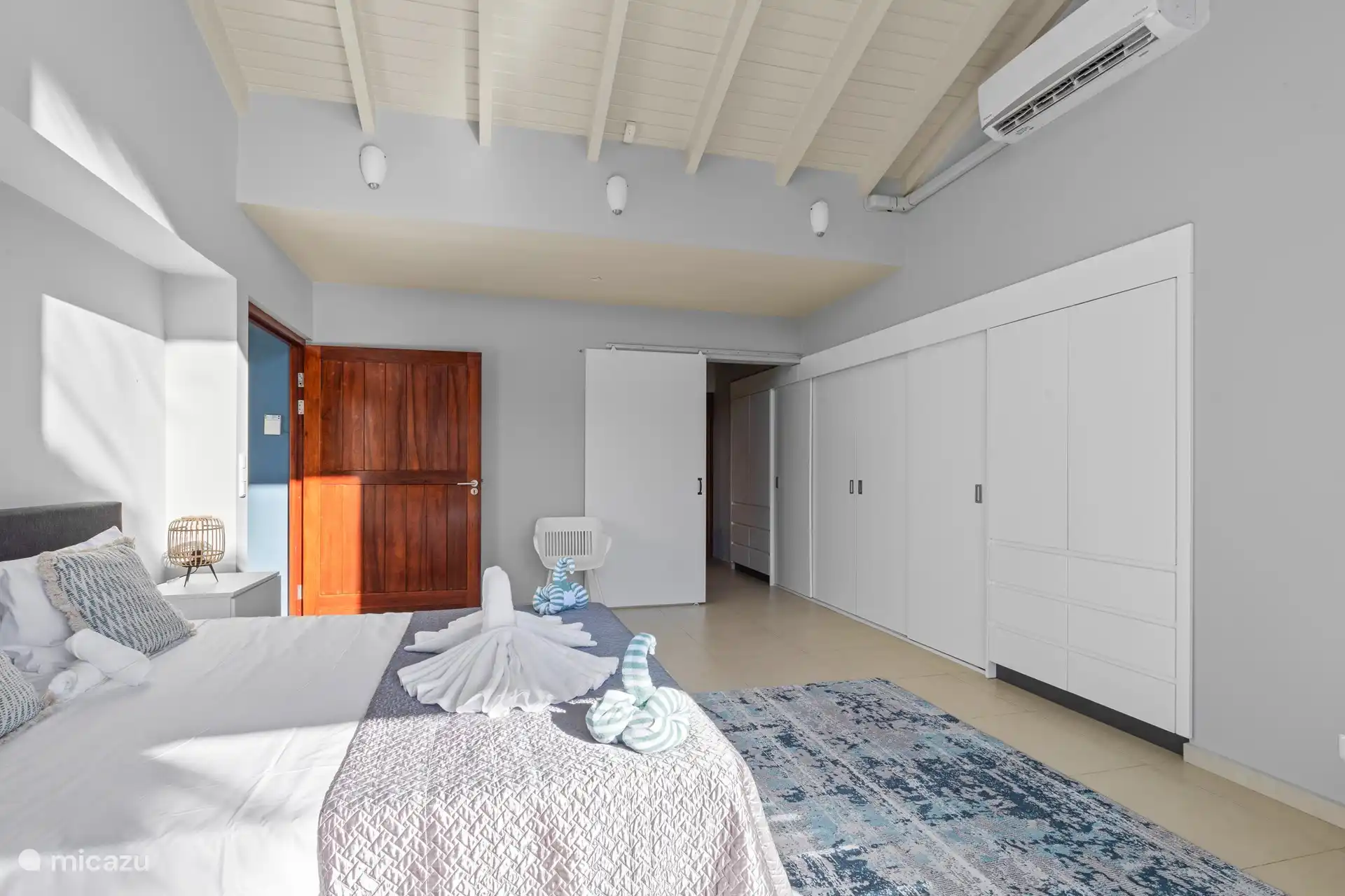 Master bedroom with a/c and private bathroom