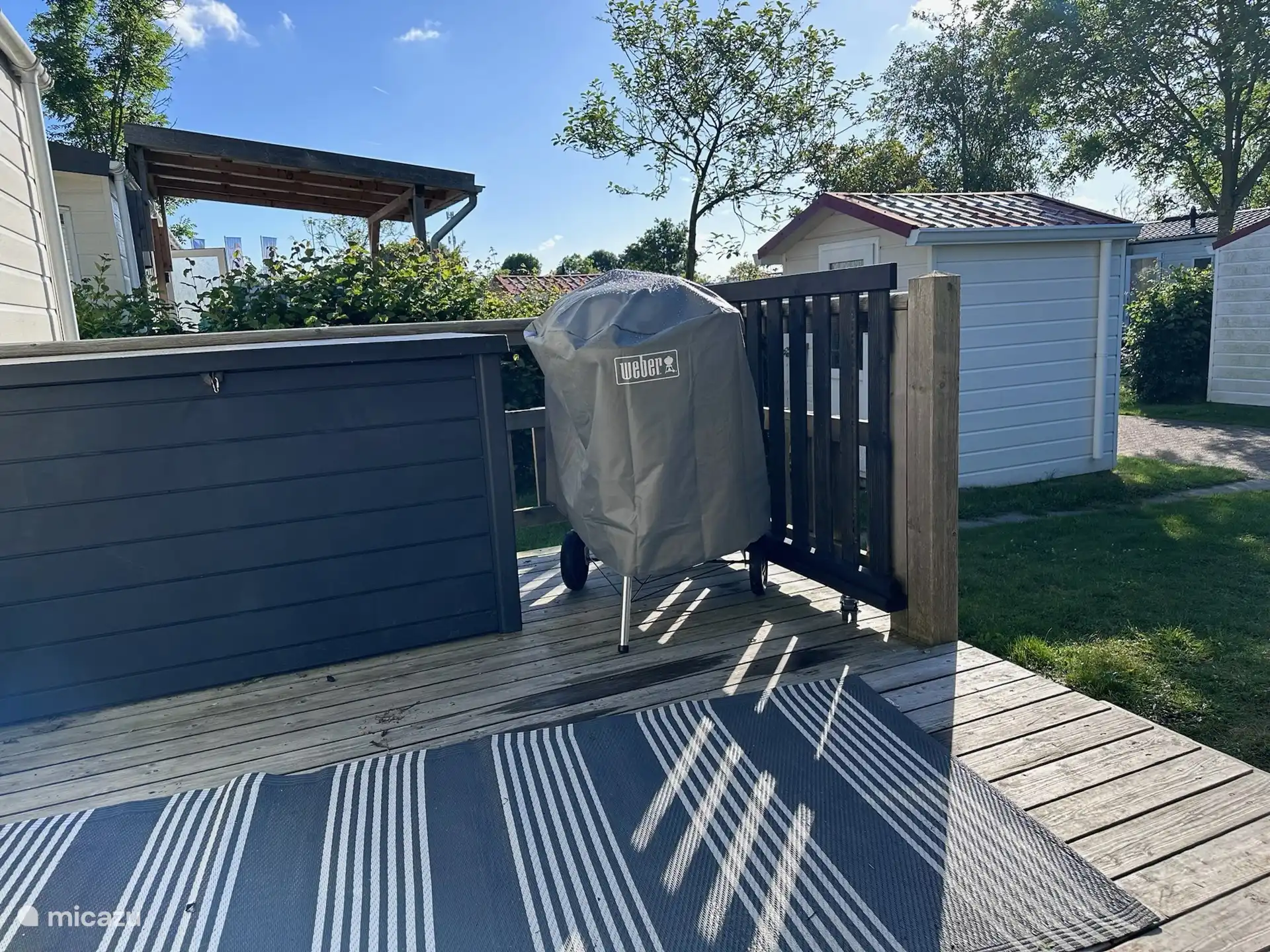 Weber Holzkohlegrill und Auflagenbox
