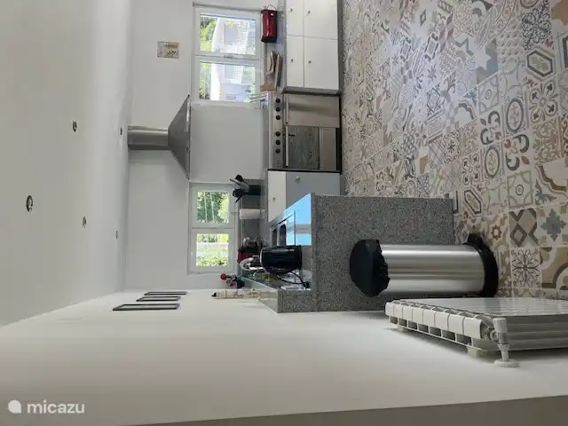 Cuisine avec cuisinière à gaz