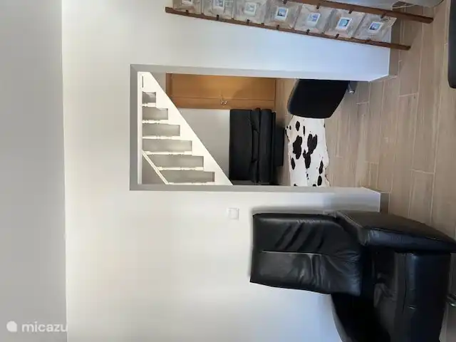 L’escalier menant au grenier. 