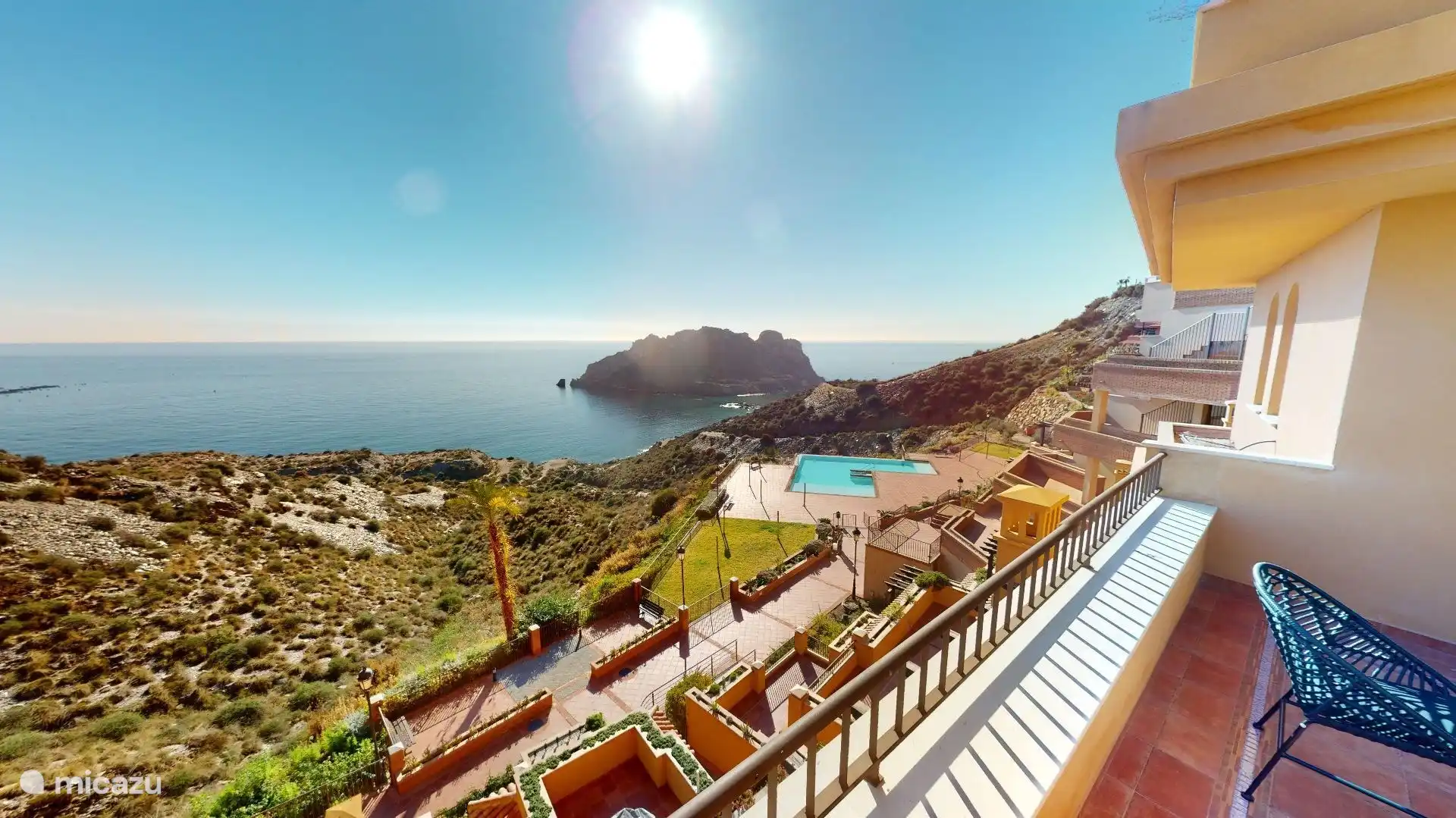 Vrij uitzicht van het terras genomen