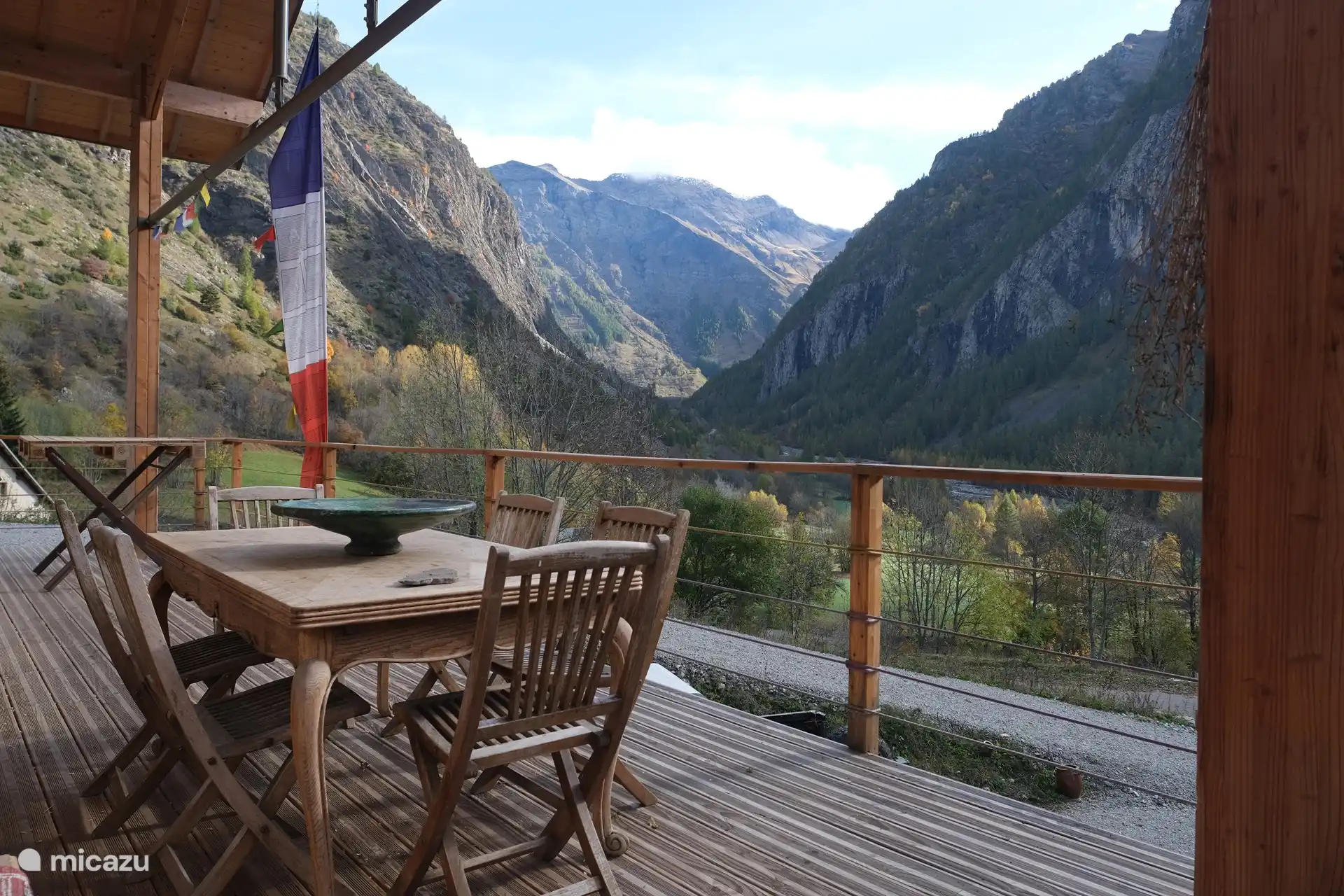 Blick auf Prapic, letzter Weiler im Tal mit 12 Einwohnern...