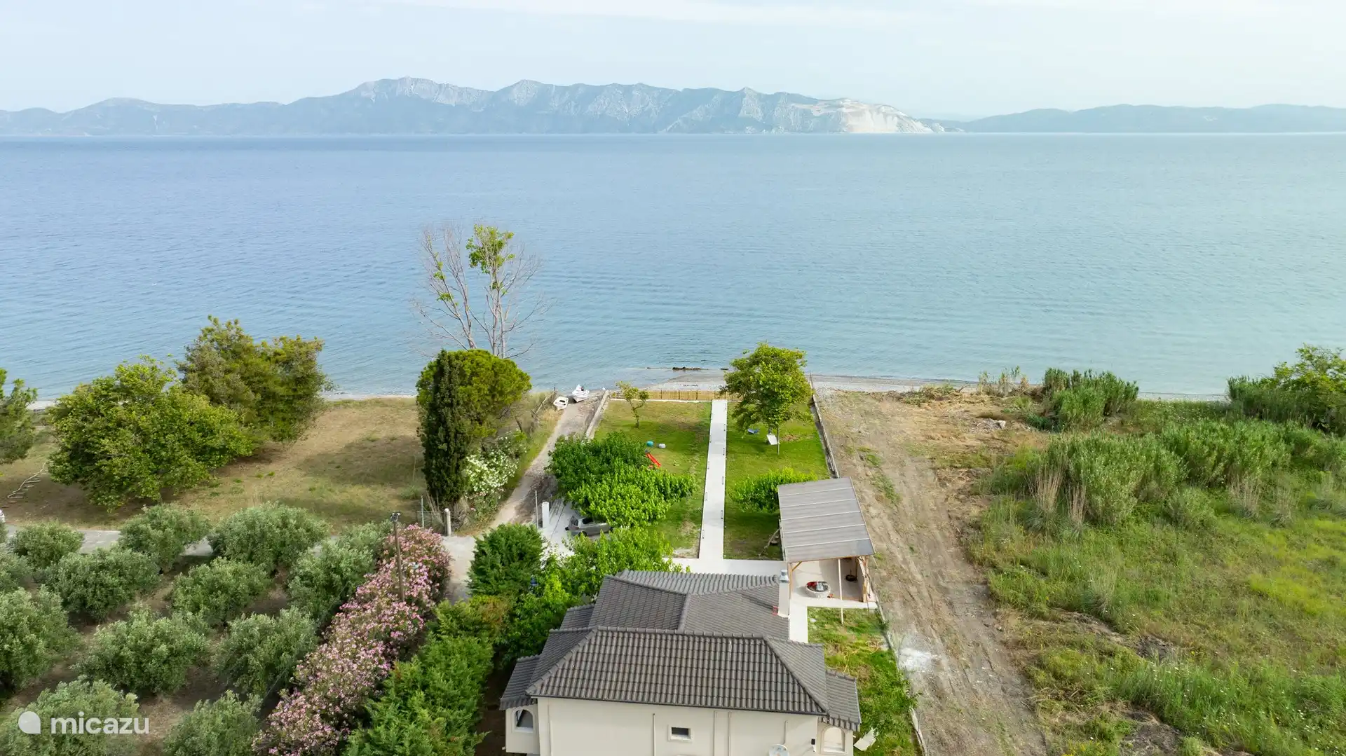 Sea and mountain view.