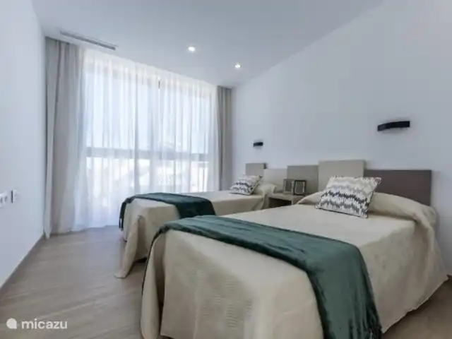 Casa Los Belones, Piscina y Sala de Juegos en España, Murcia, Cartagena - villa Dormitorio 2. 2 camas individuales