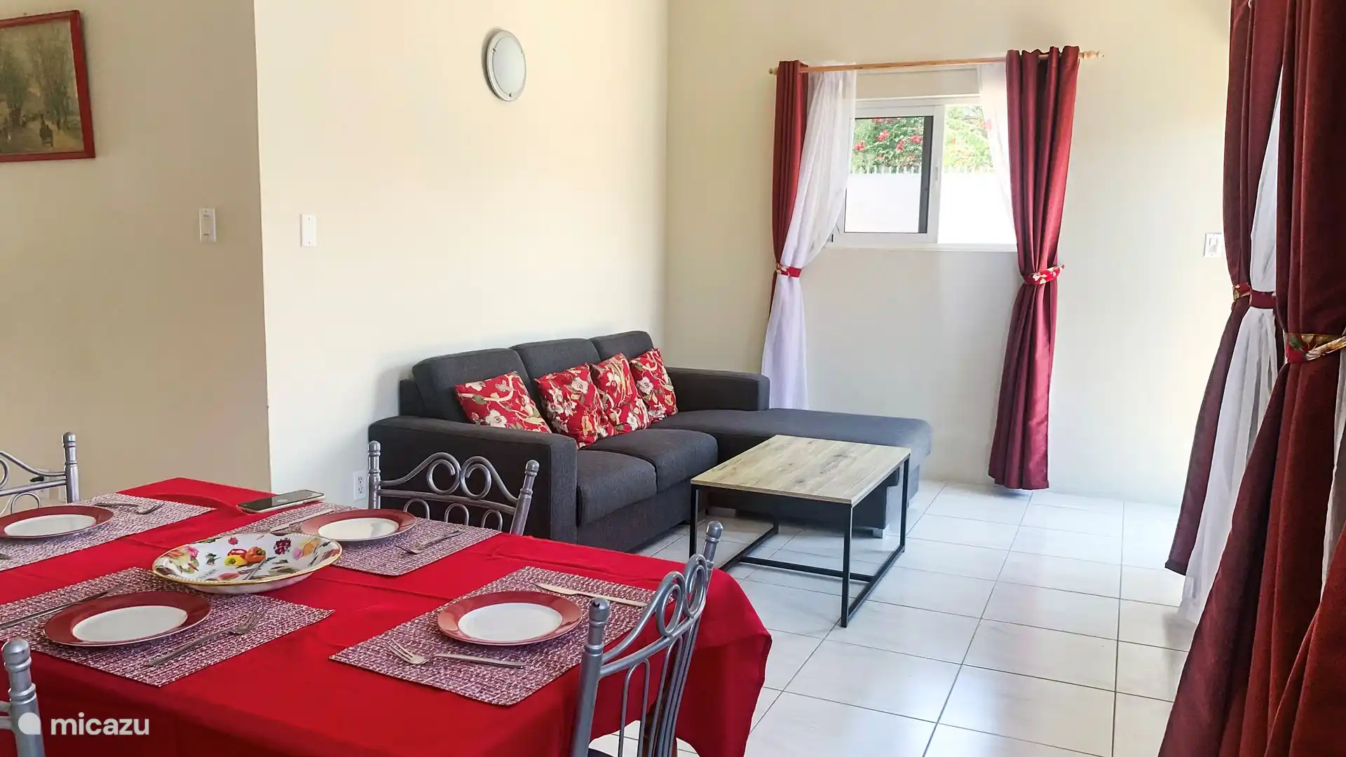 Top 5 Cura&#231;ao Style Red Apartment in Cura&#231;ao, Curacao-Middle, Julianadorp - Apartment