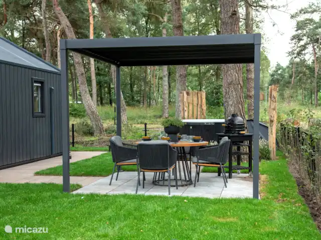 Royal Resort Cosy Cabin Deluxe huren in Nederland, Overijssel, Haarle - chalet Tuin Cosy Cabin
