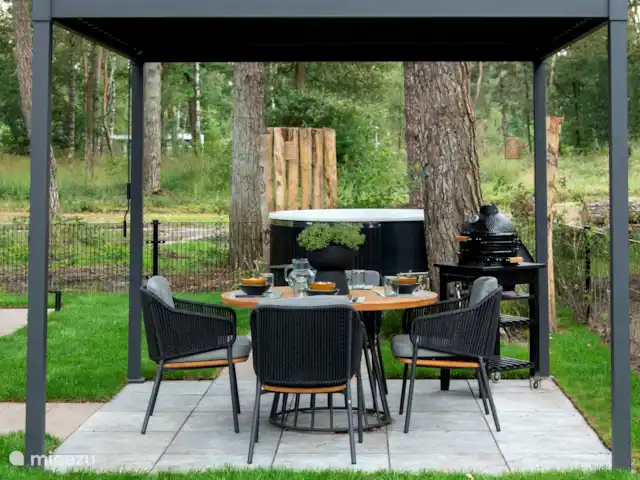 Royal Resort Cosy Cabin Deluxe huren in Nederland, Overijssel, Haarle - chalet Tuin Cosy Cabin Pergola