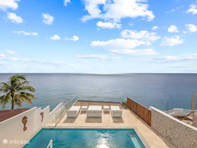 Villa en bord de mer, Lagun, Curaçao | Curaçao, Banda Abou (ouest), Lagun - villa Vue sur la mer depuis les chambres