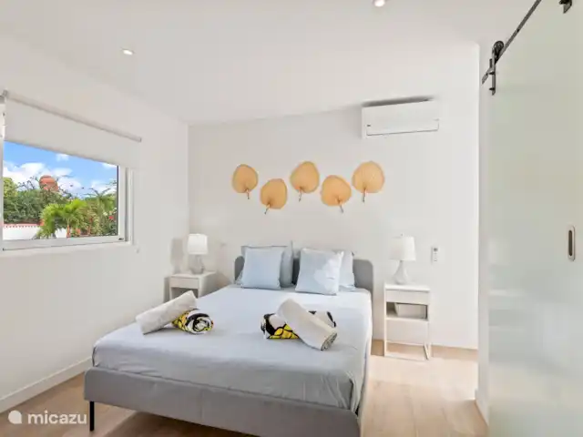 Villa en bord de mer, Lagun, Curaçao | Curaçao, Banda Abou (ouest), Lagun - villa Chambre 1 avec climatisation, salle de bain attenante, rez-de-chaussée