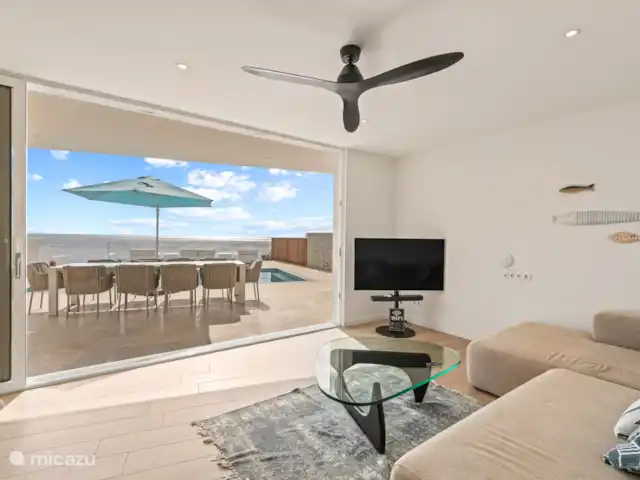 Villa en bord de mer, Lagun, Curaçao | Curaçao, Banda Abou (ouest), Lagun - villa Salon et terrasse