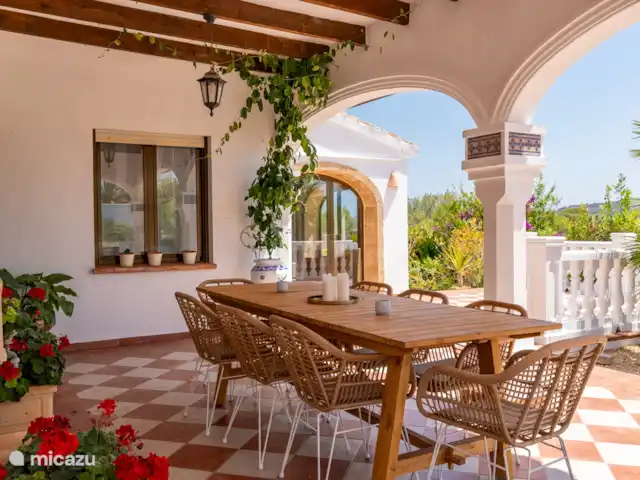 Casa Marisa en España, Costa Blanca, Jávea - villa La terraza cubierta