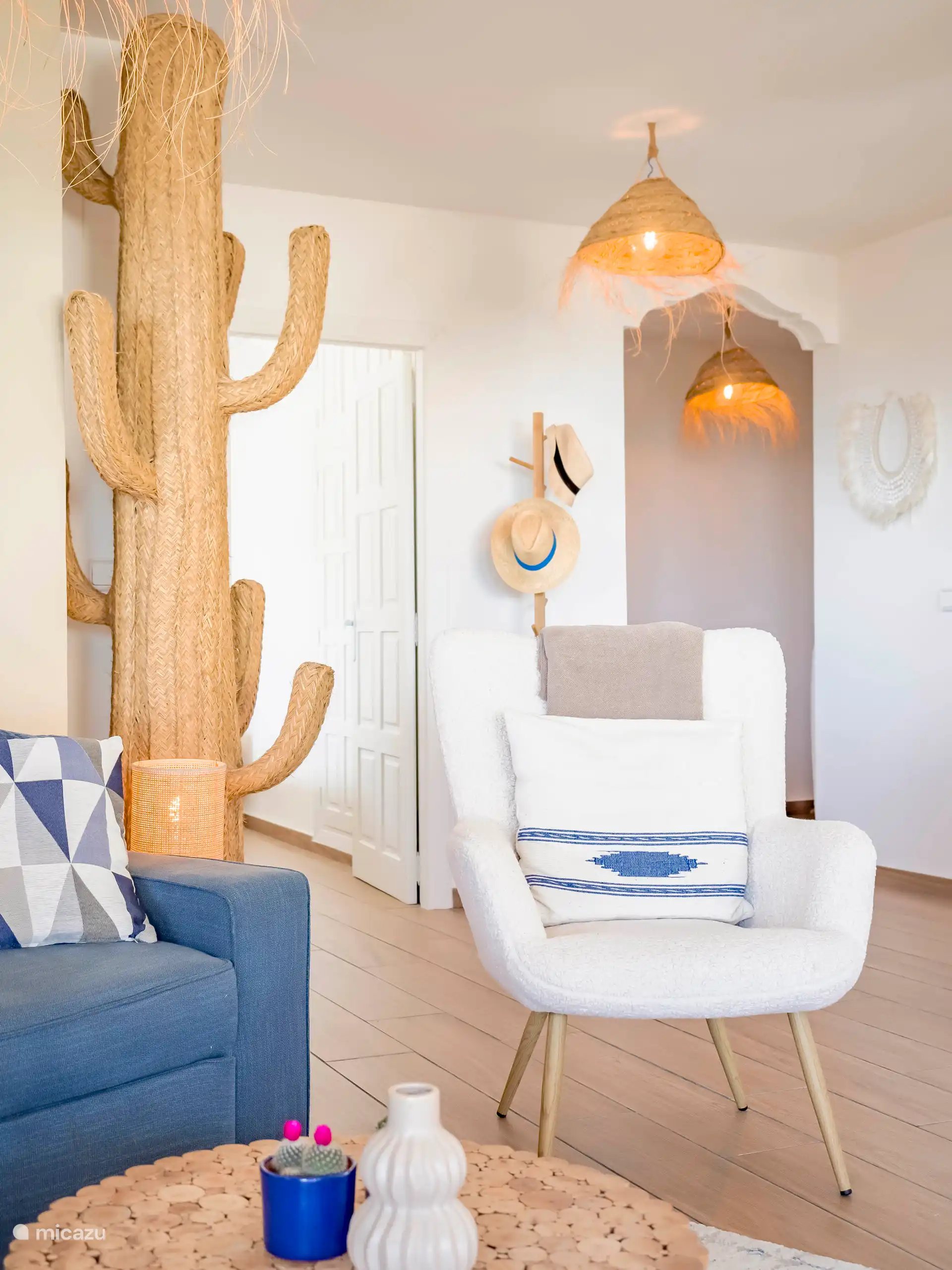 Sitzbereich Casa San Rafael mit Meerblick 