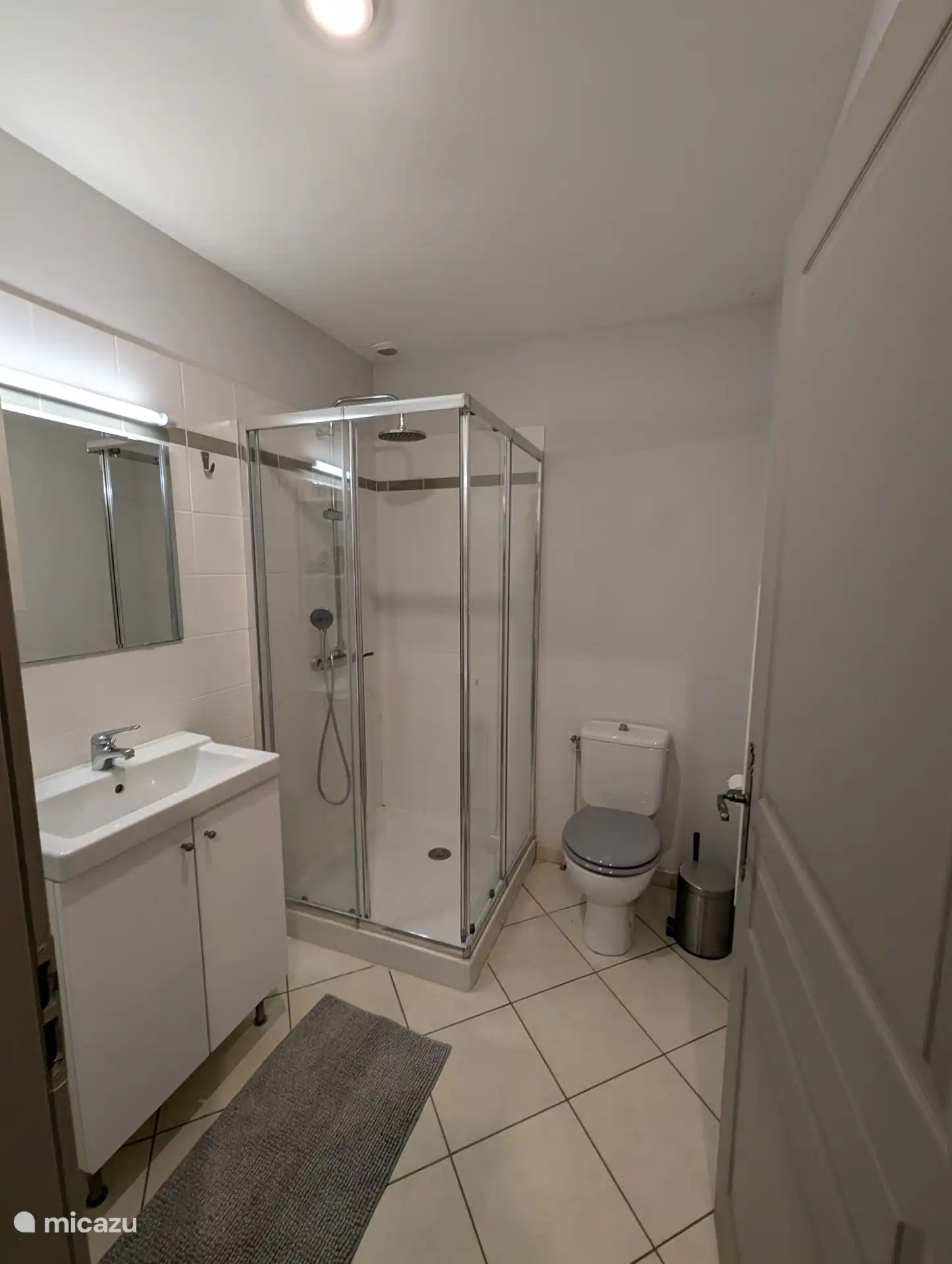Salle de bain 1 avec WC, douche et lavabo