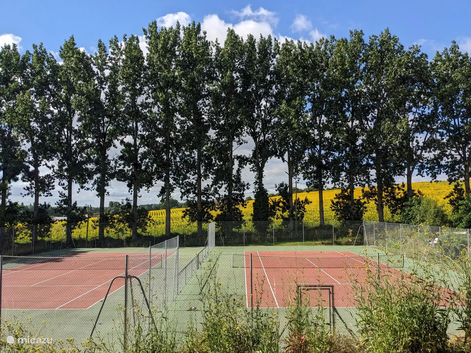 Deux courts de tennis sur le Domaine