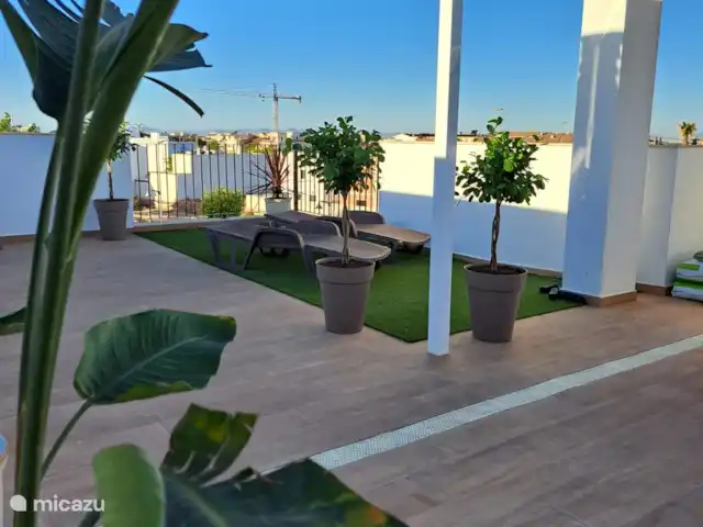 Casa Lotus | Espagne, Costa Blanca, Pilar de la Horadada - appartement Beaucoup de plantes sur le toit-terrasse