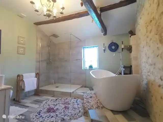 Location de Vacances France, Dordogne, Rudeau-Ladosse, gîte / cottage - La Pipistrelle Salle de Bains