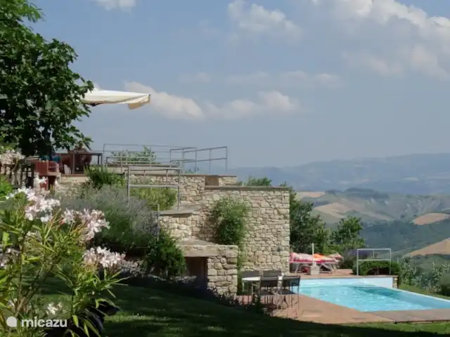 Location de Vacances Italie, Émilie-Romagne, Sogliano al Rubicone, appartement - Casa Calénc Piano terra Terrasses ensoleillées et votre piscine