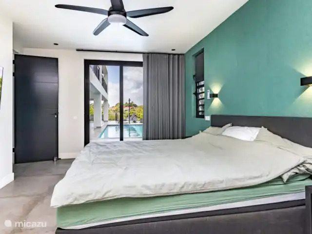 Casa Colibrí en Curazao, Banda Arriba (este), Jan Thiel - villa Dormitorio principal planta 1