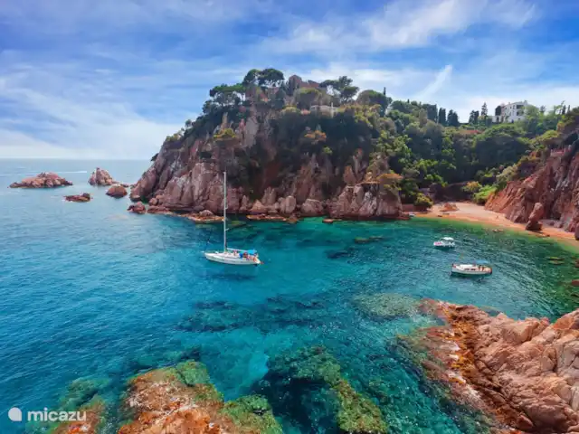 villa huren in Spanje, Costa Brava, Calonge – Villa dos hermanos Geheime baai voor boten en kano's