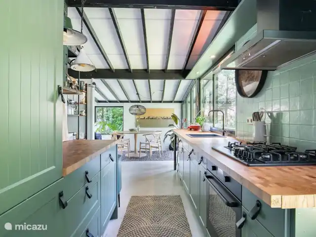 Chalet forestier atmosphérique | Pays-Bas, Overijssel, Giethmen - bungalow Cuisine