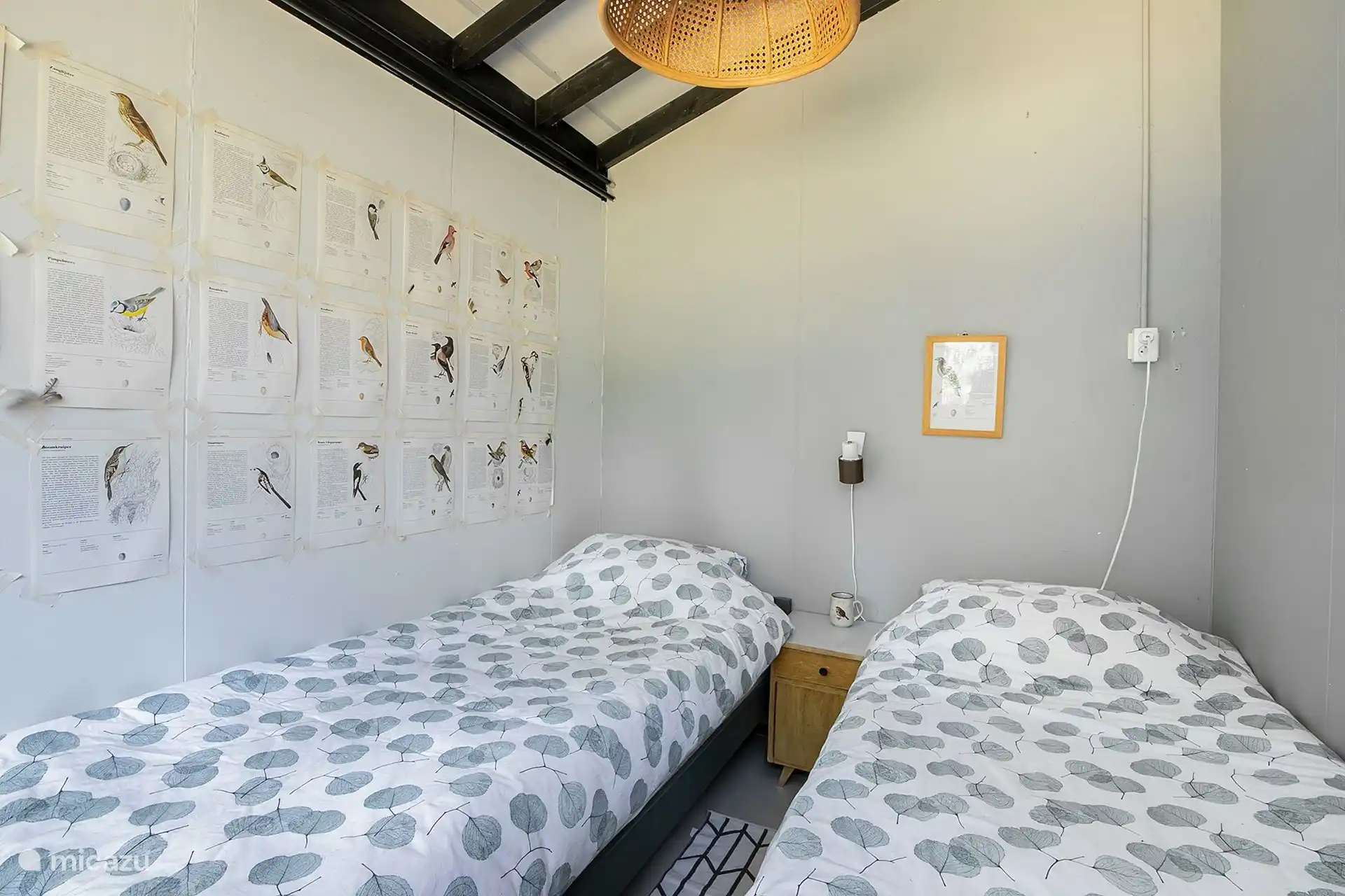 Slaapkamer met 2 aparte bedden