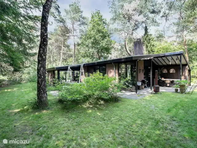 Chalet forestier atmosphérique | Pays-Bas, Overijssel, Giethmen - bungalow Le jardin autour du gîte est le plus en harmonie possible avec la forêt