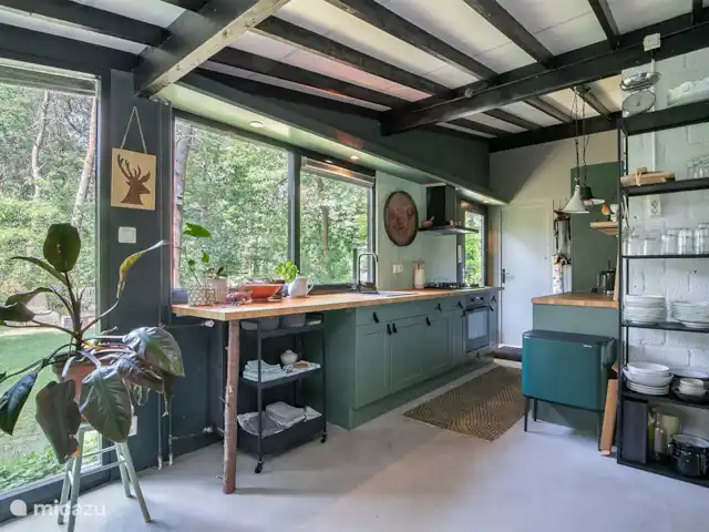 Chalet forestier atmosphérique | Pays-Bas, Overijssel, Giethmen - bungalow Cuisine entièrement équipée