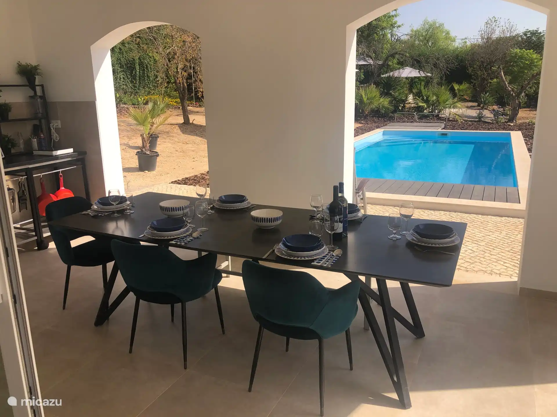 Überdachte Terrasse Casa Celine