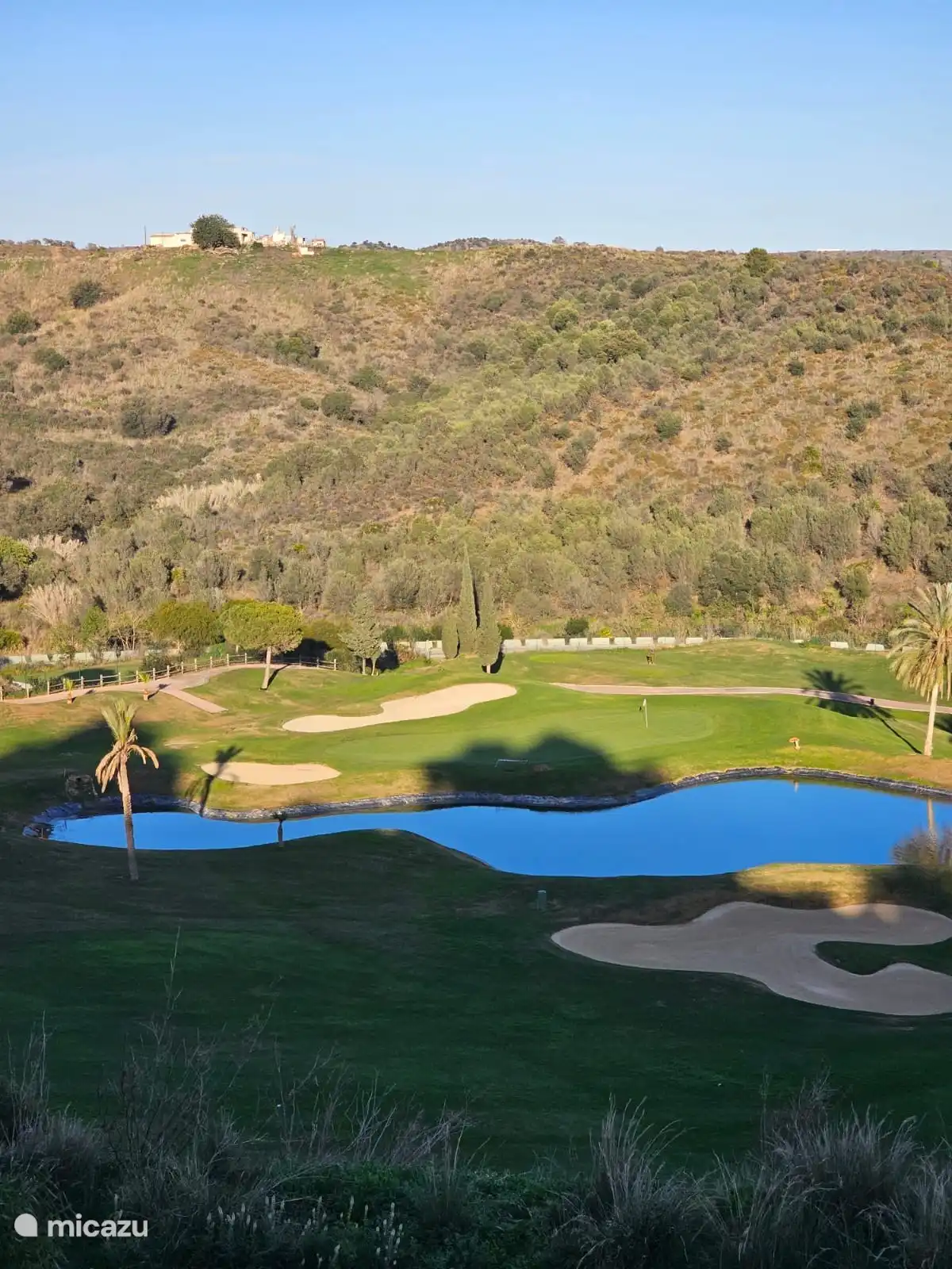 Uitzicht Golfbaan vanaf appartement