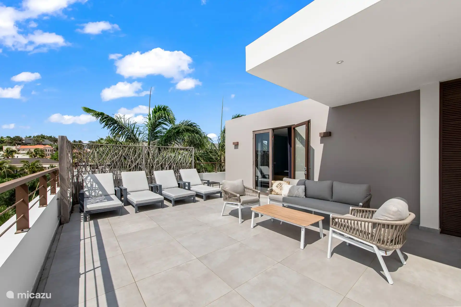 Heerlijke lounge op de rooftop