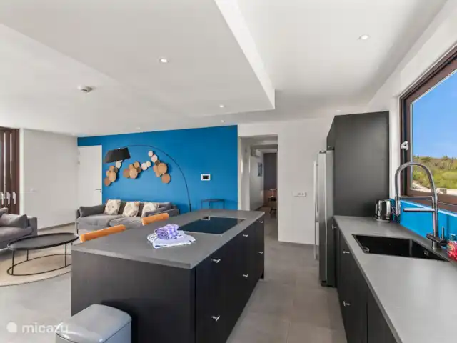 JSLX15 Appartement sur le toit dans le complexe | Curaçao, Banda Ariba (est), Jan Sofat - appartement Salon élégant et cuisine spacieuse