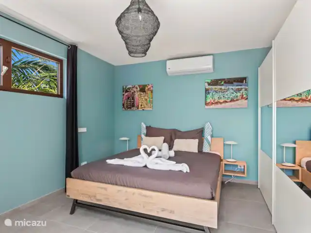 JSLX15 Appartement sur le toit dans le complexe | Curaçao, Banda Ariba (est), Jan Sofat - appartement Chambre 1 avec lit double et climatisation