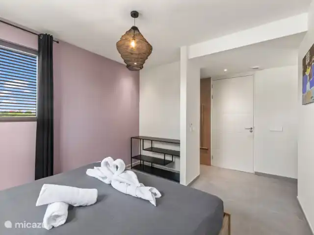 JSLX15 Appartement sur le toit dans le complexe | Curaçao, Banda Ariba (est), Jan Sofat - appartement Chambre 2 avec lit double et climatisation