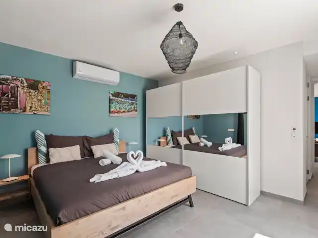 JSLX15 Appartement sur le toit dans le complexe | Curaçao, Banda Ariba (est), Jan Sofat - appartement Chambre 1 avec lit double et climatisation