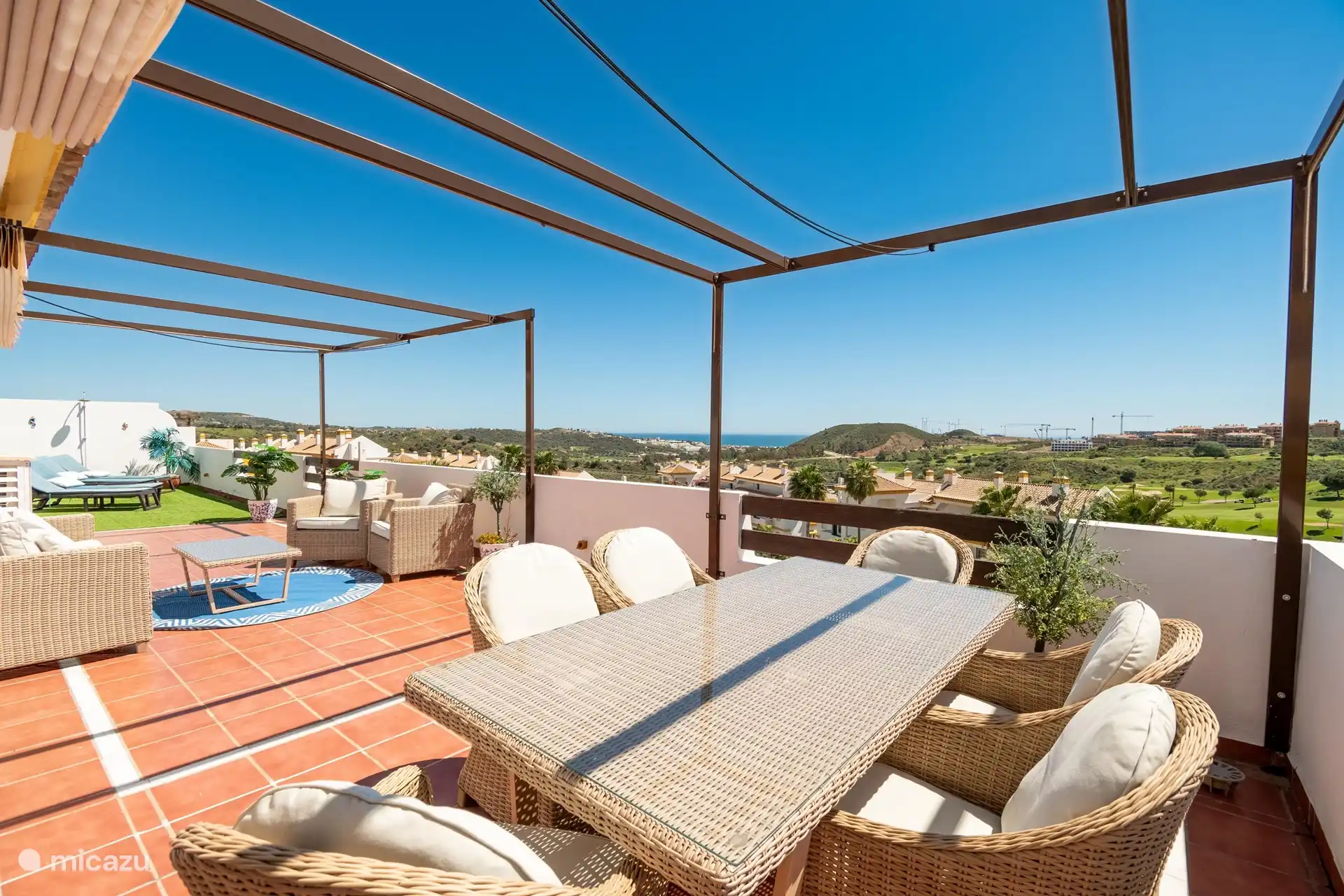 penthouse, Mijas Costa, Costa del Sol, Espagne - La Cala Penthouse – Terrasse et vue sur la mer