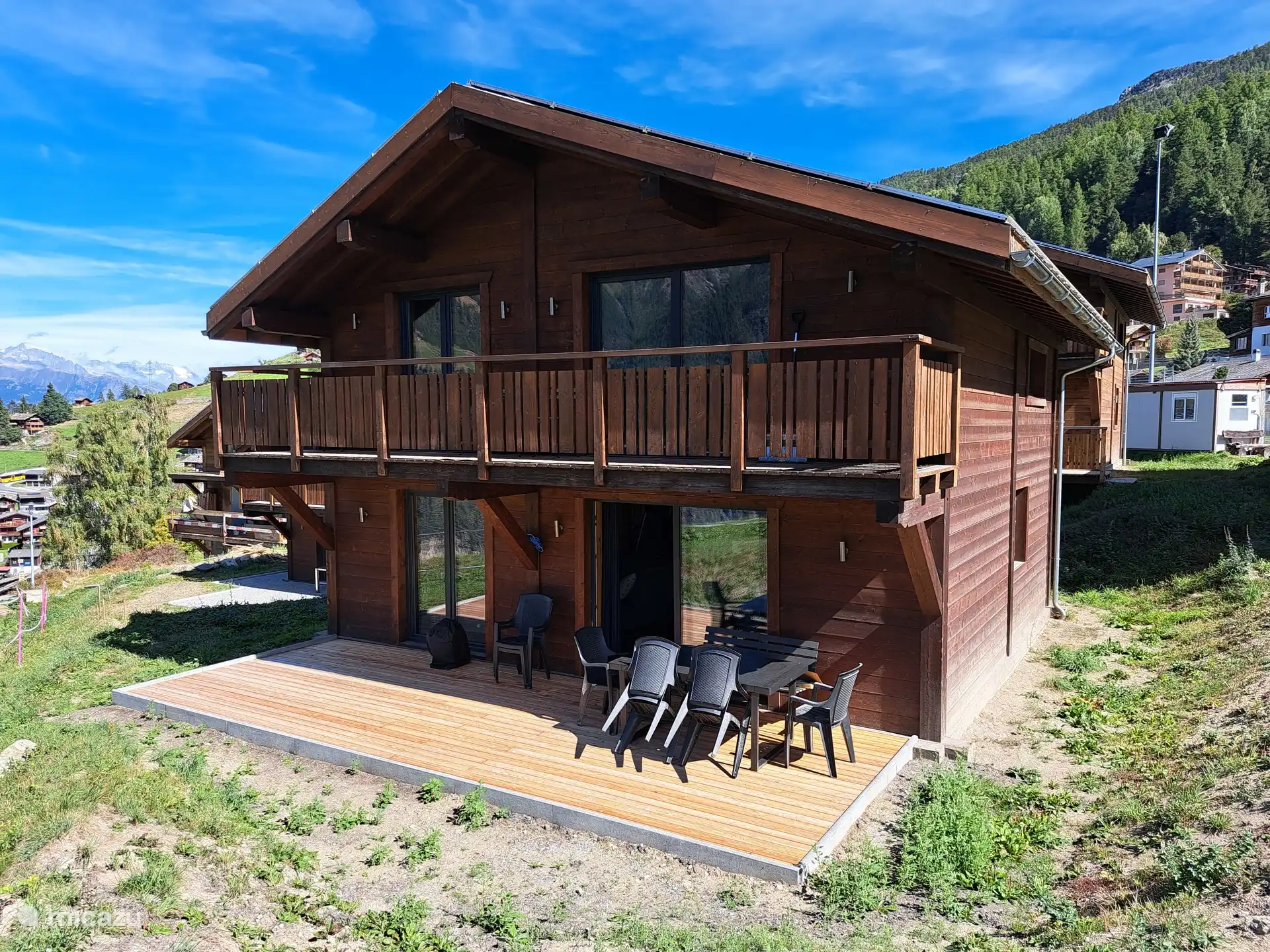 Fietsen, Zwitserland, Wallis, Grachen, chalet Chalet Nisp