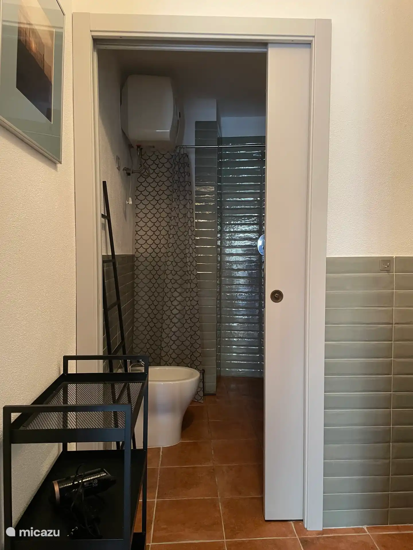 badkamer gezien vanaf de deur